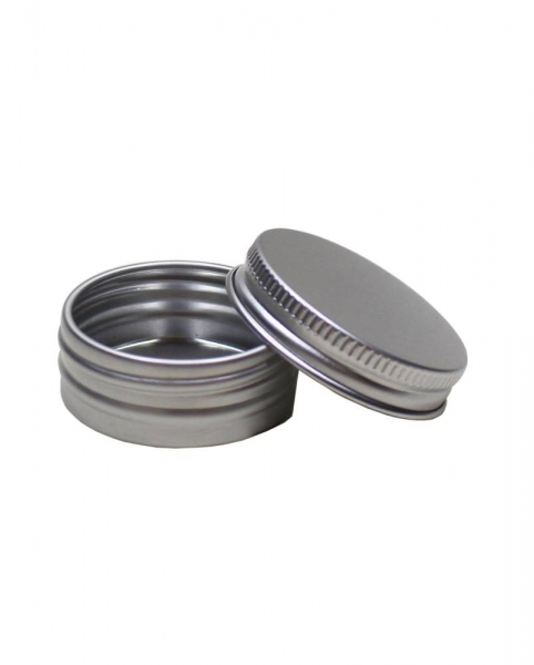 Schraubdeckeldose rund, Aluminium schwarz 5ml, 26x14,5mm